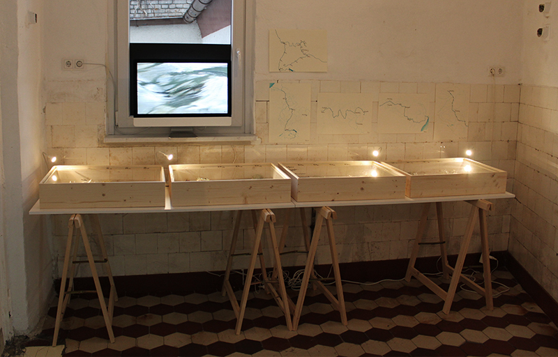 Rain Main Donau Kanal Kunst Art