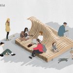Flutwelle – Wettbewerbstafel zum Entwurf Flutwelle